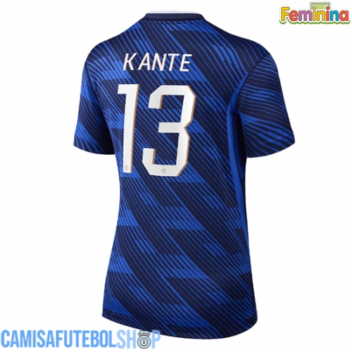 Camisa de time de futebol França Kante #13 Replicas 1º Equipamento Feminina Mundo 2026 Manga Curta